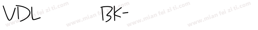 VDL ロゴＧブラック BK字体转换